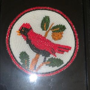 Wall Art - ESTATE FIND Beaded Cardinal (c) 1986 6 1/2 x 9 Wall Art - ESTATE FIND Beaded Cardinal (c) 1986 6 1/2 x 9